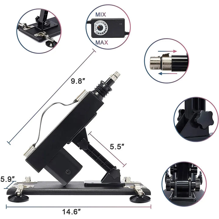 Máquina de Sexo Ajustável com Controle de Velocidade