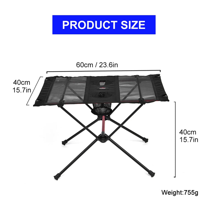 Mesa Portátil Dobrável para Camping Widesea