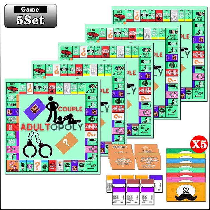 Jogo Erótico para Casais - "Adultopoly"