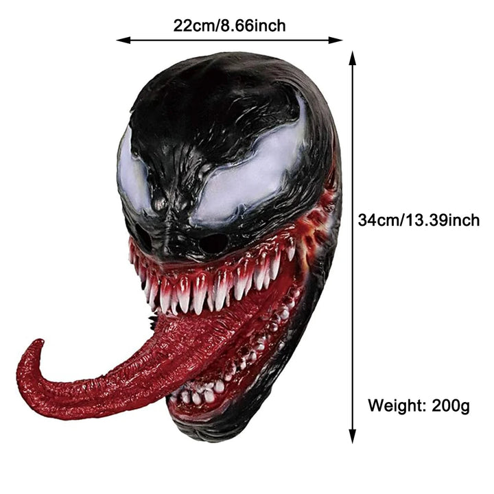 Máscara de Monstro Alienígena - Acessório Realista para Fantasia