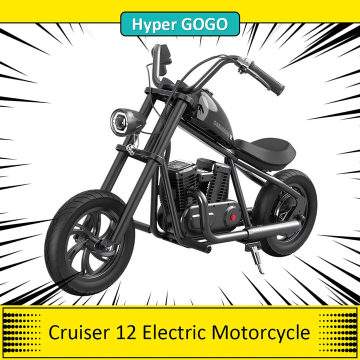 Hyper GOGO Cruiser 12 - Mini Moto Elétrica Infantil Estilo Chopper