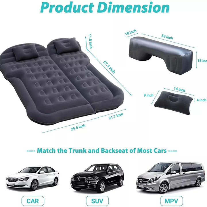 Colchão Inflável para Carro - Conforto em Viagens