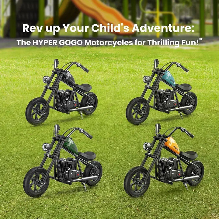 Hyper GOGO Cruiser 12 - Mini Moto Elétrica Infantil Estilo Chopper