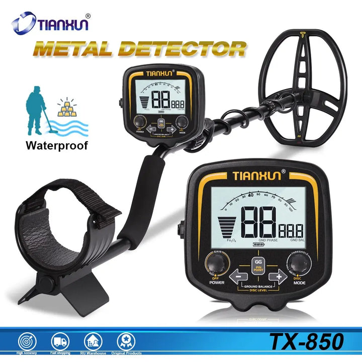 Detector de Metais Tianxun TX-850 à Prova D'Água