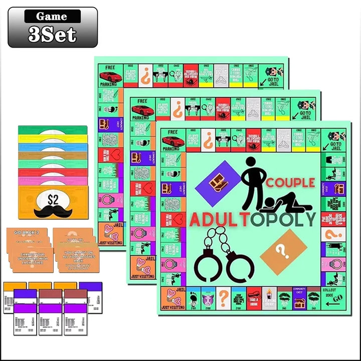 Jogo Erótico para Casais - "Adultopoly"